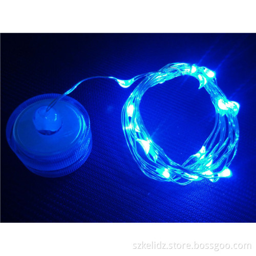 2017 Festival Mini Waterproof Button Battery Operated Copper Wire String Starry Light For Bottle Decoration